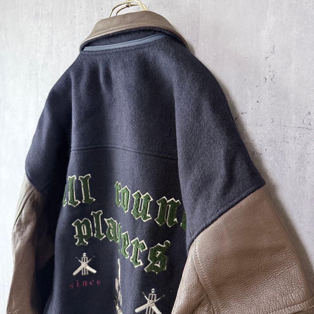 の*ん様 良品✨希少古着 マックレガー スタジャン 袖レザー 4L ビッグサイズ