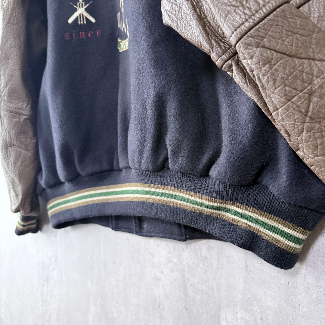 の*ん様 良品✨希少古着 マックレガー スタジャン 袖レザー 4L ビッグサイズ