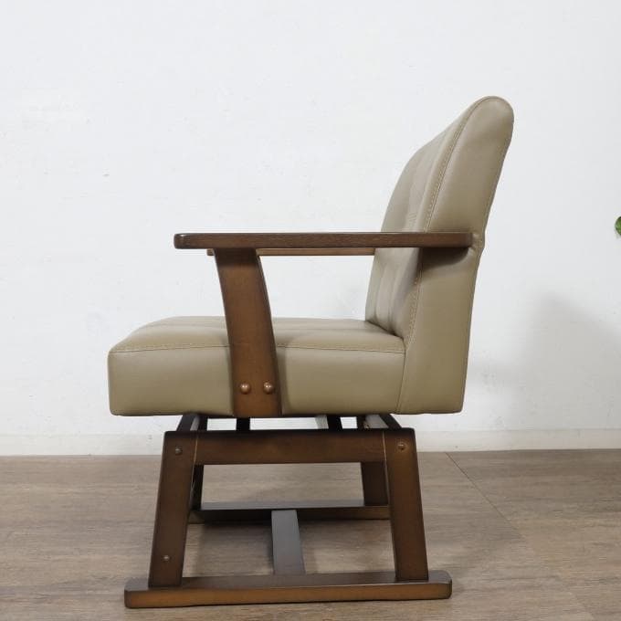 こたつ対応【2脚セット】【新品】立ち座りラクラク！高機能回転ダイニングチェア