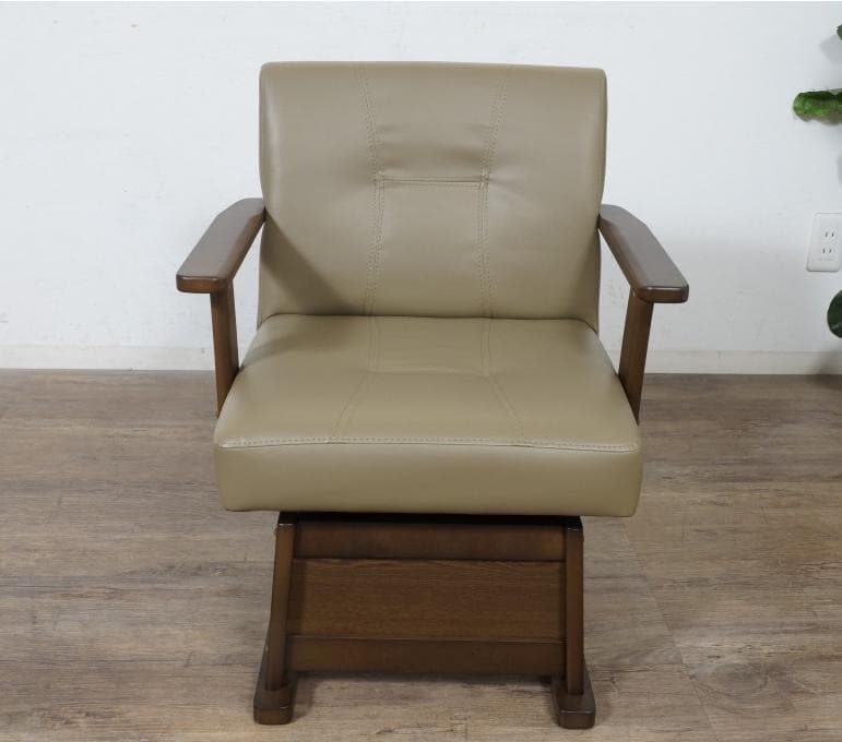 こたつ対応【2脚セット】【新品】立ち座りラクラク！高機能回転ダイニングチェア