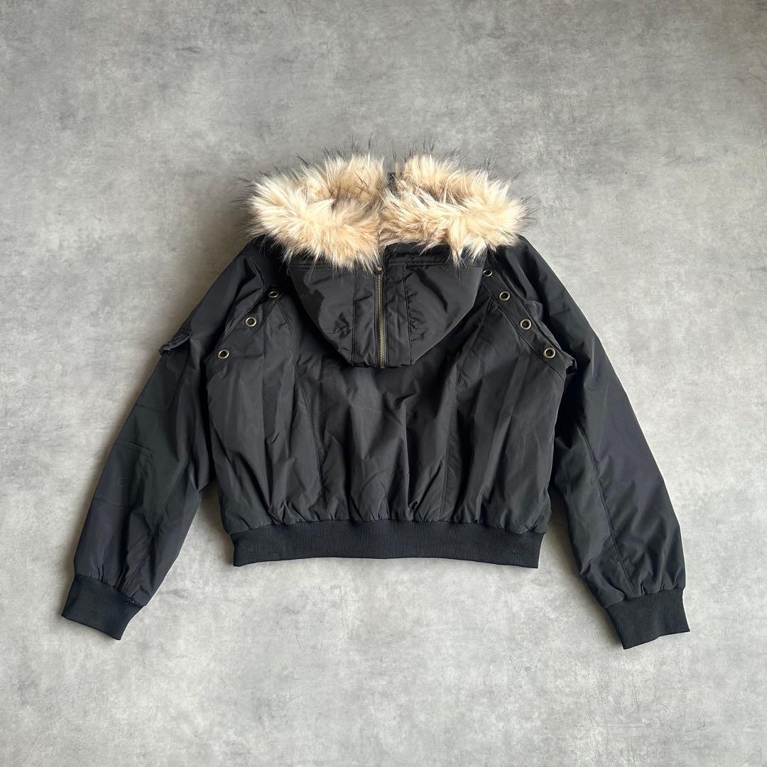 Y2K ファー付き 短丈　N2B フライトジャケット　平成ギャル　お兄系　ダウン
