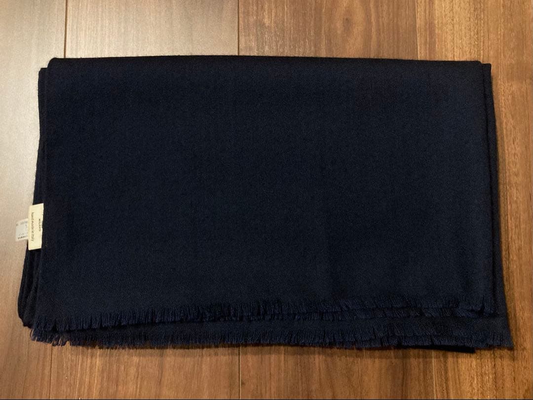 AD&C カシミヤシルク ストール/マフラー ネイビー イタリア製