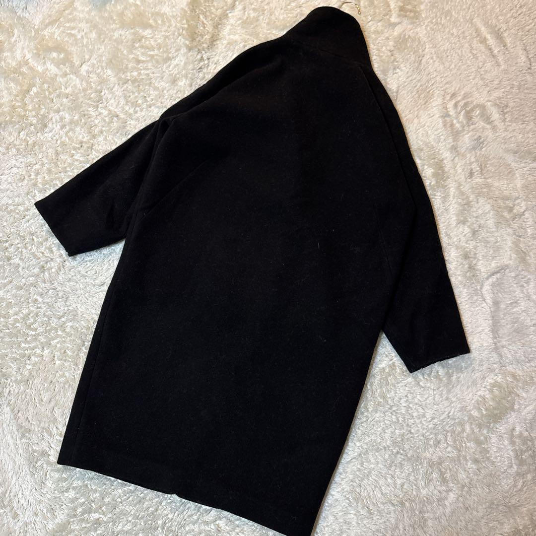 美品＊ジャーナルスタンダード　ロングコート　チェスターコート　ブラック　コクーン