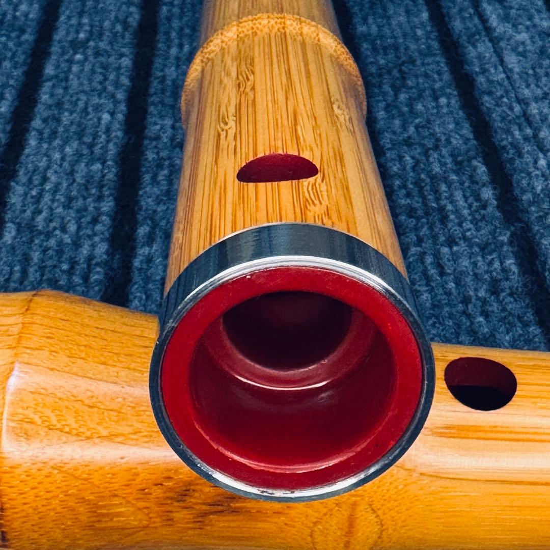 尺八 蝴蝶 高級合竹曲管 一尺八寸管