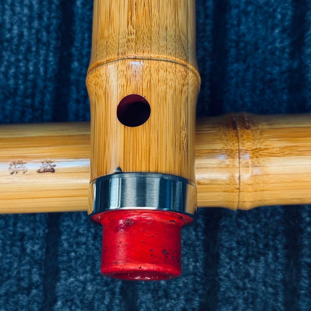 尺八 蝴蝶 高級合竹曲管 一尺八寸管