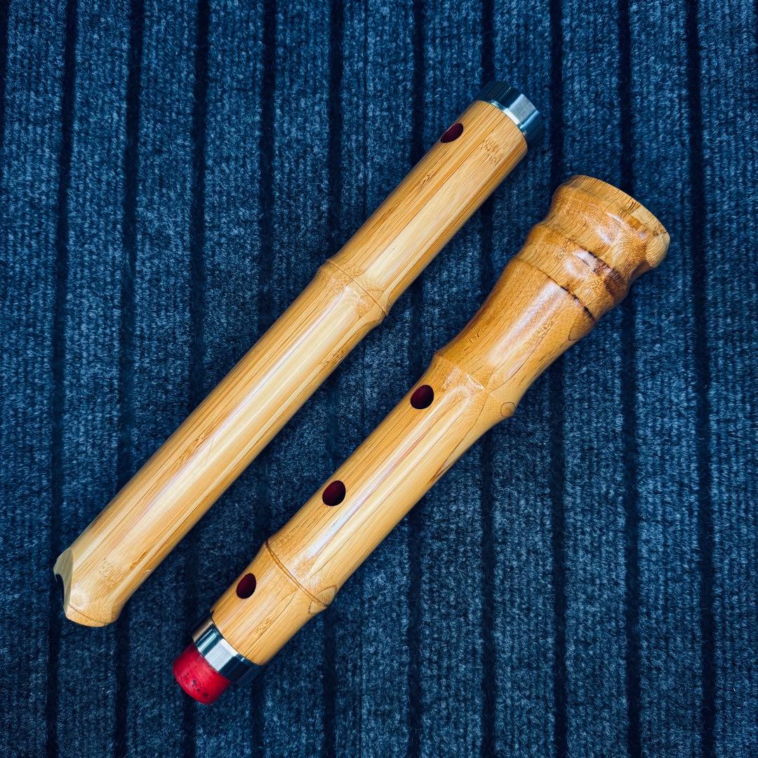 尺八 蝴蝶 高級合竹曲管 一尺八寸管