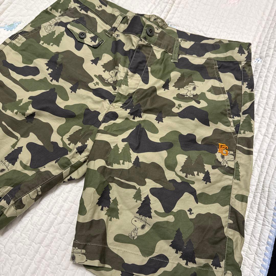パーリーゲイツ　メンズパンツ　スヌーピー　迷彩柄　サイズ5 ゴルフ
