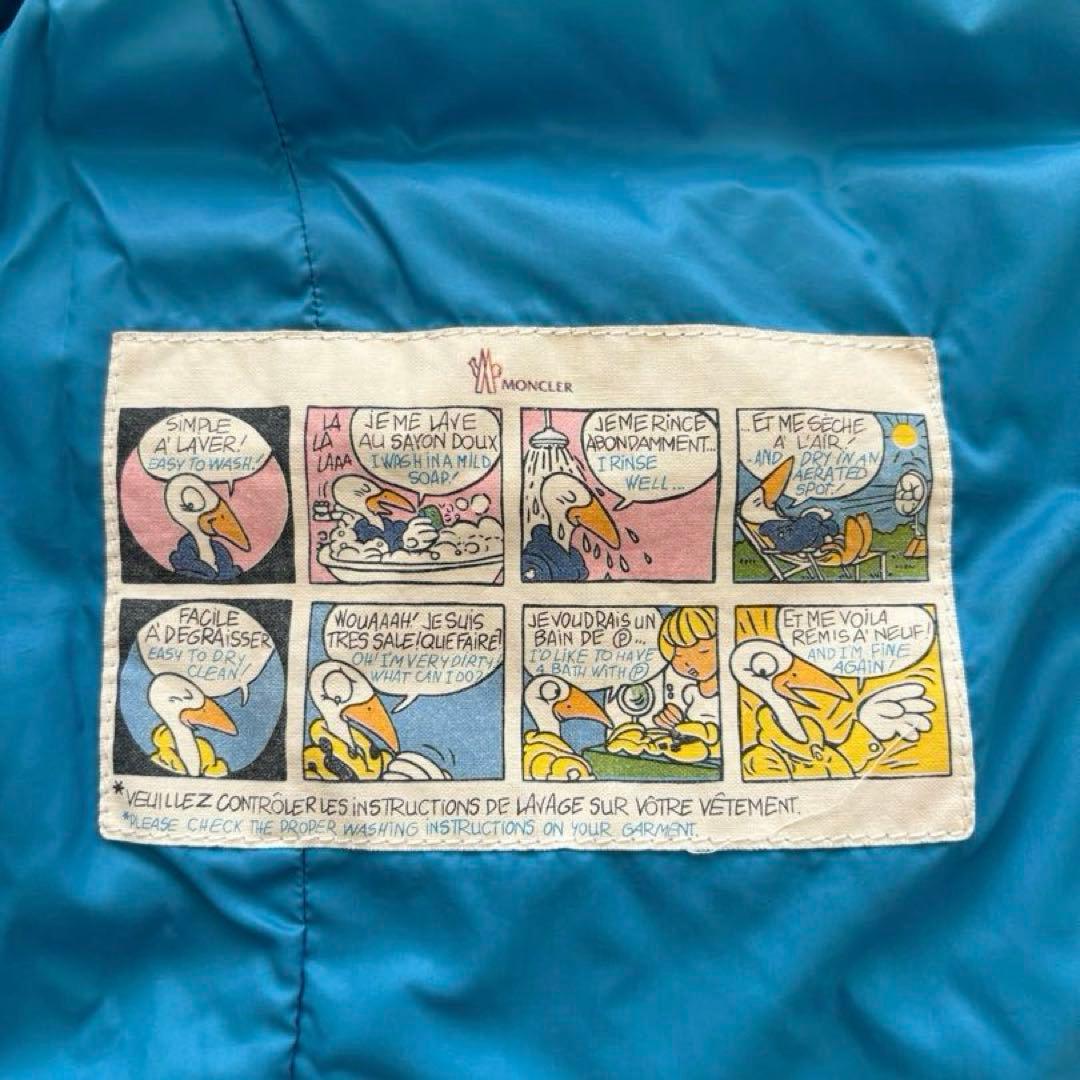 MONCLER ダウンベスト 青