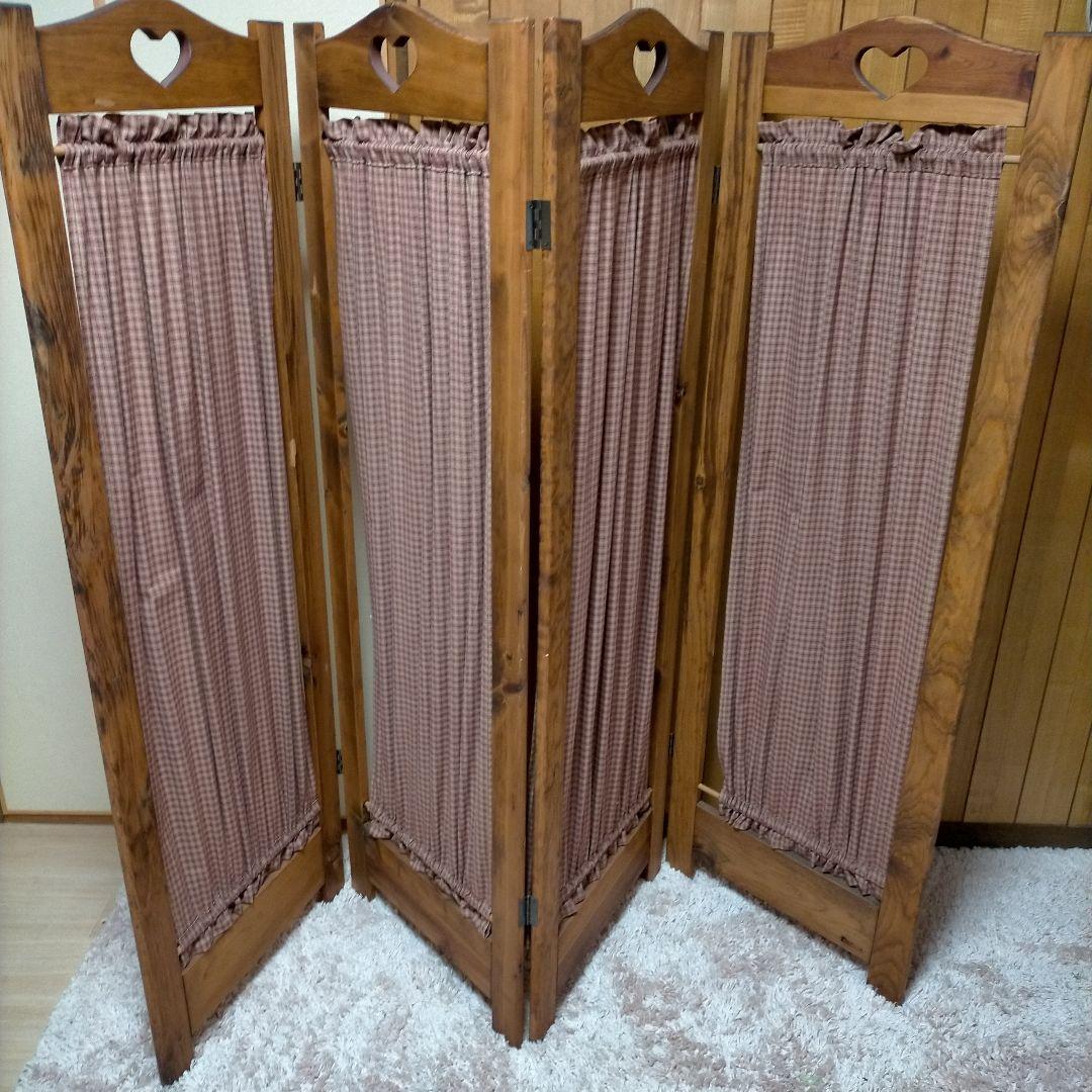 希少！アンファンコーハウス4連パーテーション ハート型デザイン