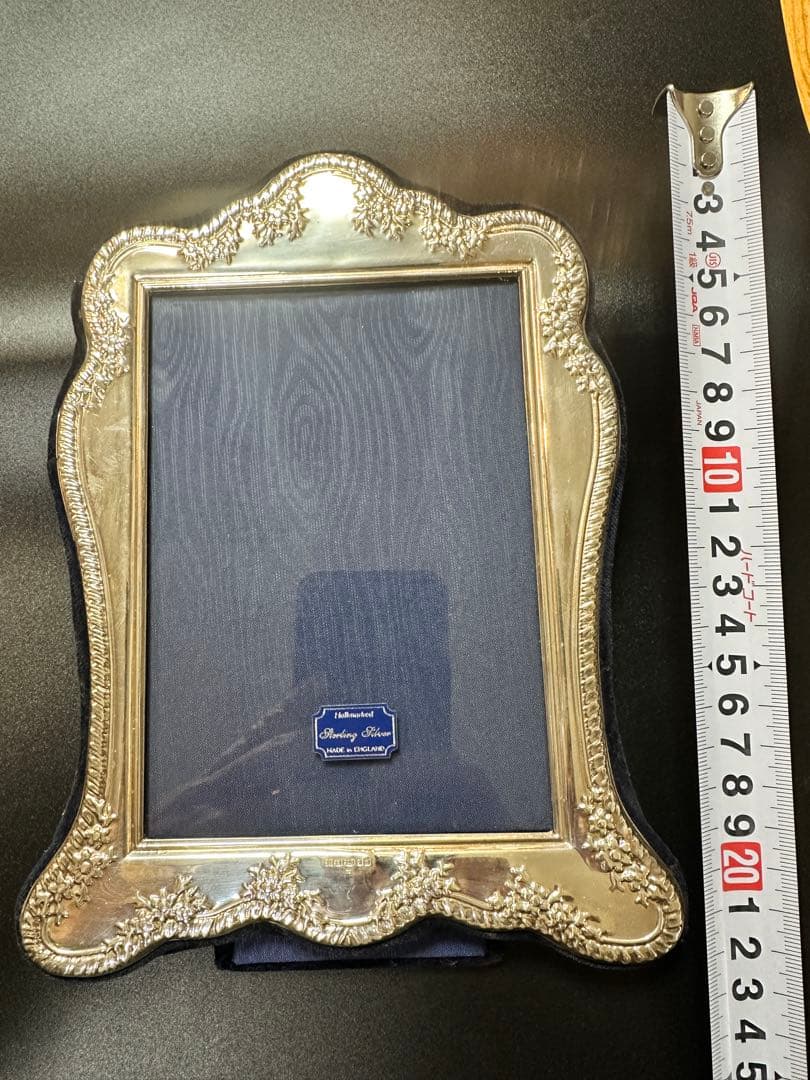 英国製　スターリングシルバー ９２５　フォトフレーム ホシエス刻印&ホールマーク