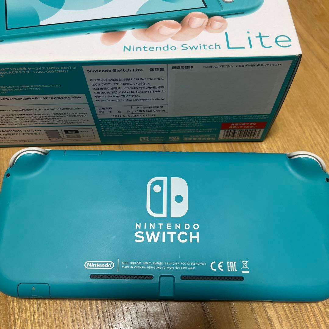 Switch lite スイッチライト　タイコーズブルー　ゲーム　充電器　箱付き