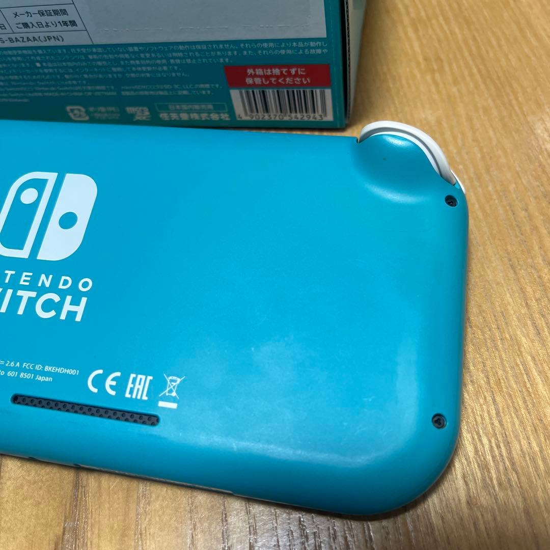Switch lite スイッチライト　タイコーズブルー　ゲーム　充電器　箱付き