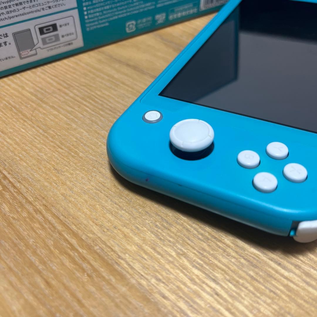 Switch lite スイッチライト　タイコーズブルー　ゲーム　充電器　箱付き