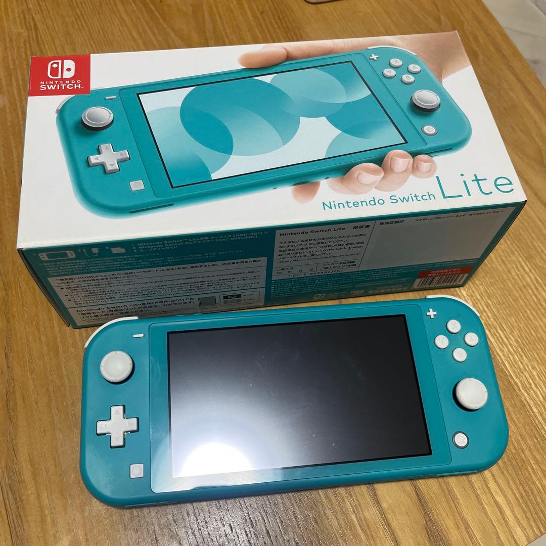 Switch lite スイッチライト　タイコーズブルー　ゲーム　充電器　箱付き