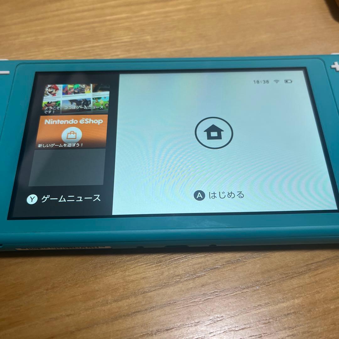 Switch lite スイッチライト　タイコーズブルー　ゲーム　充電器　箱付き