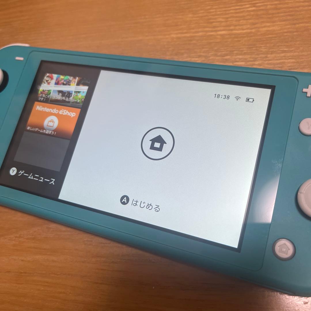 Switch lite スイッチライト　タイコーズブルー　ゲーム　充電器　箱付き
