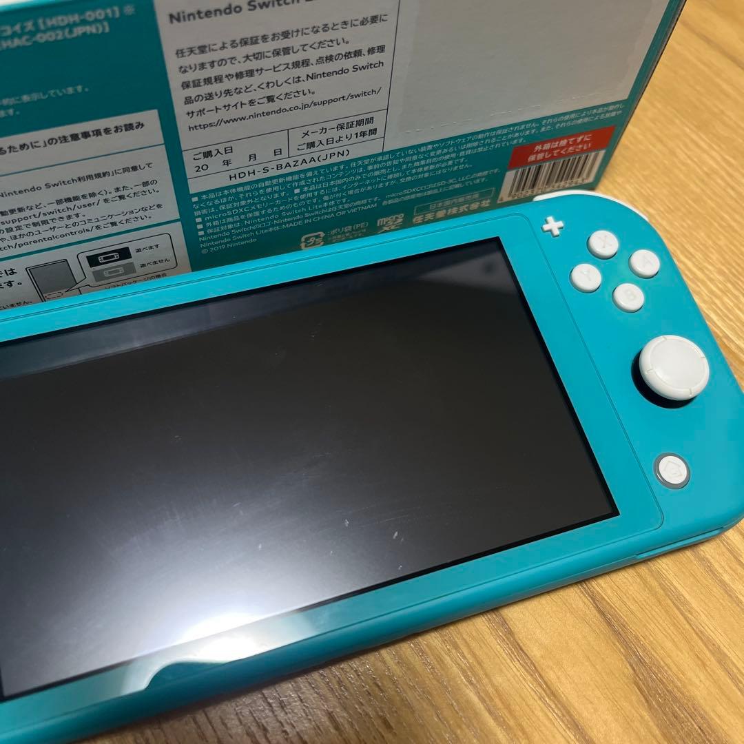 Switch lite スイッチライト　タイコーズブルー　ゲーム　充電器　箱付き