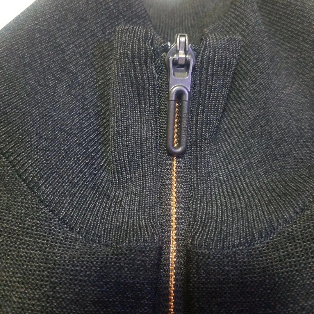 【入手困難】デサントゴルフ メランジ フルジップ ニットベスト M