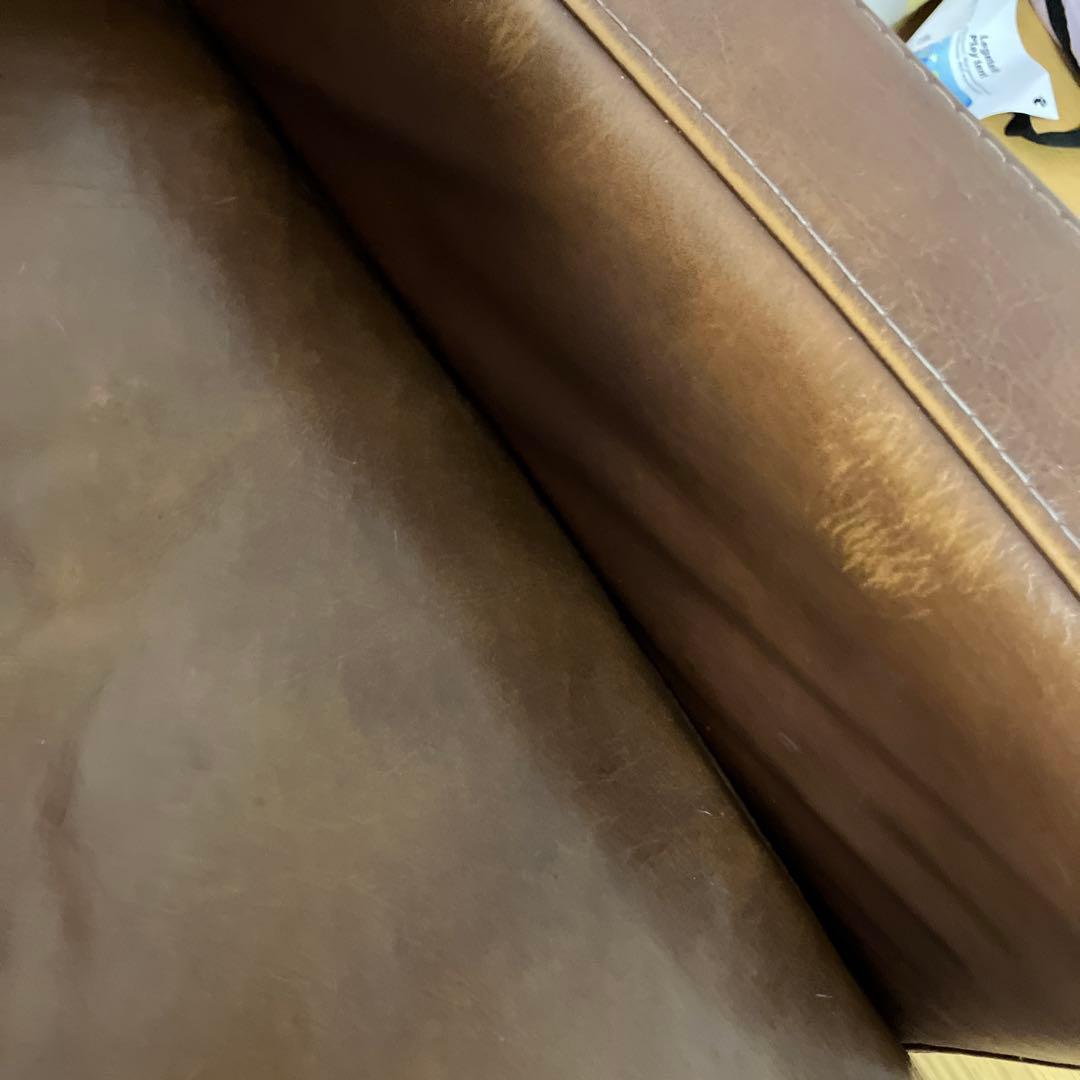 i*︎様 ブラウン レザー 2人掛けソファ