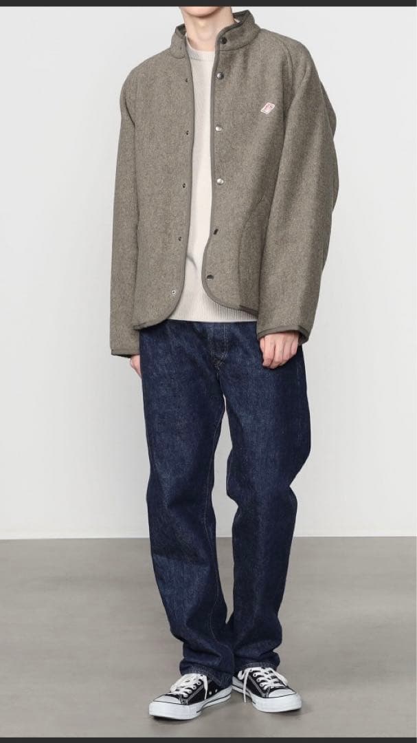 最終価格新作DANTONウールパイル スタンドカラージャケットコート38