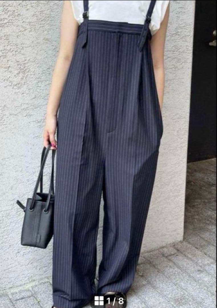 pippi♪スピックアンドスパン新品未使用ベアオールインワンネイビー38