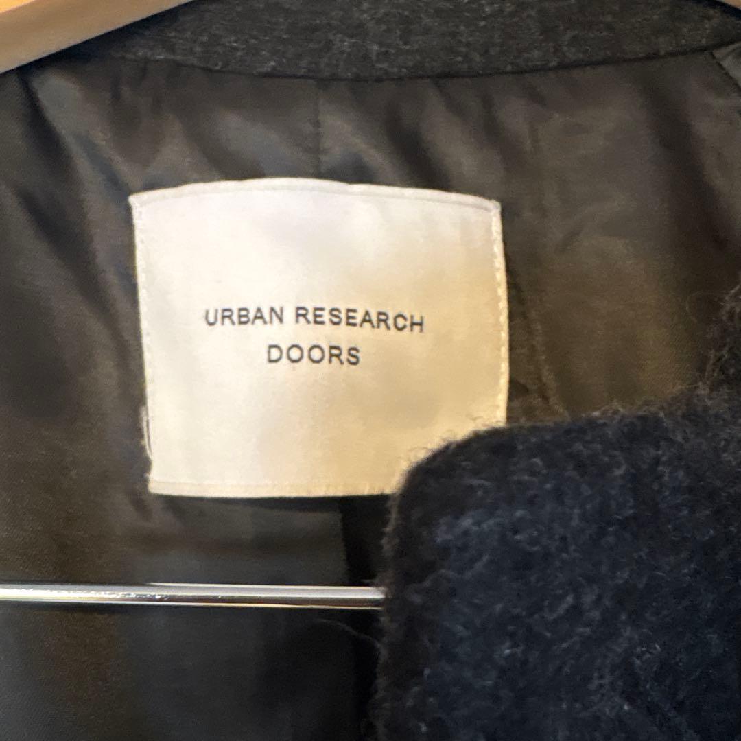 アーバンリサーチドアーズ♡ウール100バルマカーンコート♡チャコール　サイズM