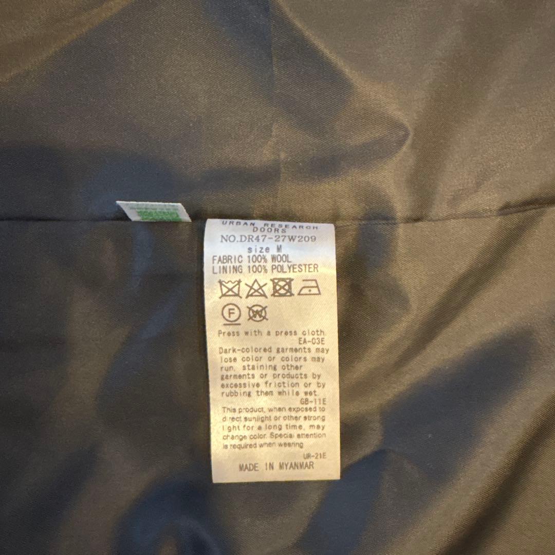 アーバンリサーチドアーズ♡ウール100バルマカーンコート♡チャコール　サイズM