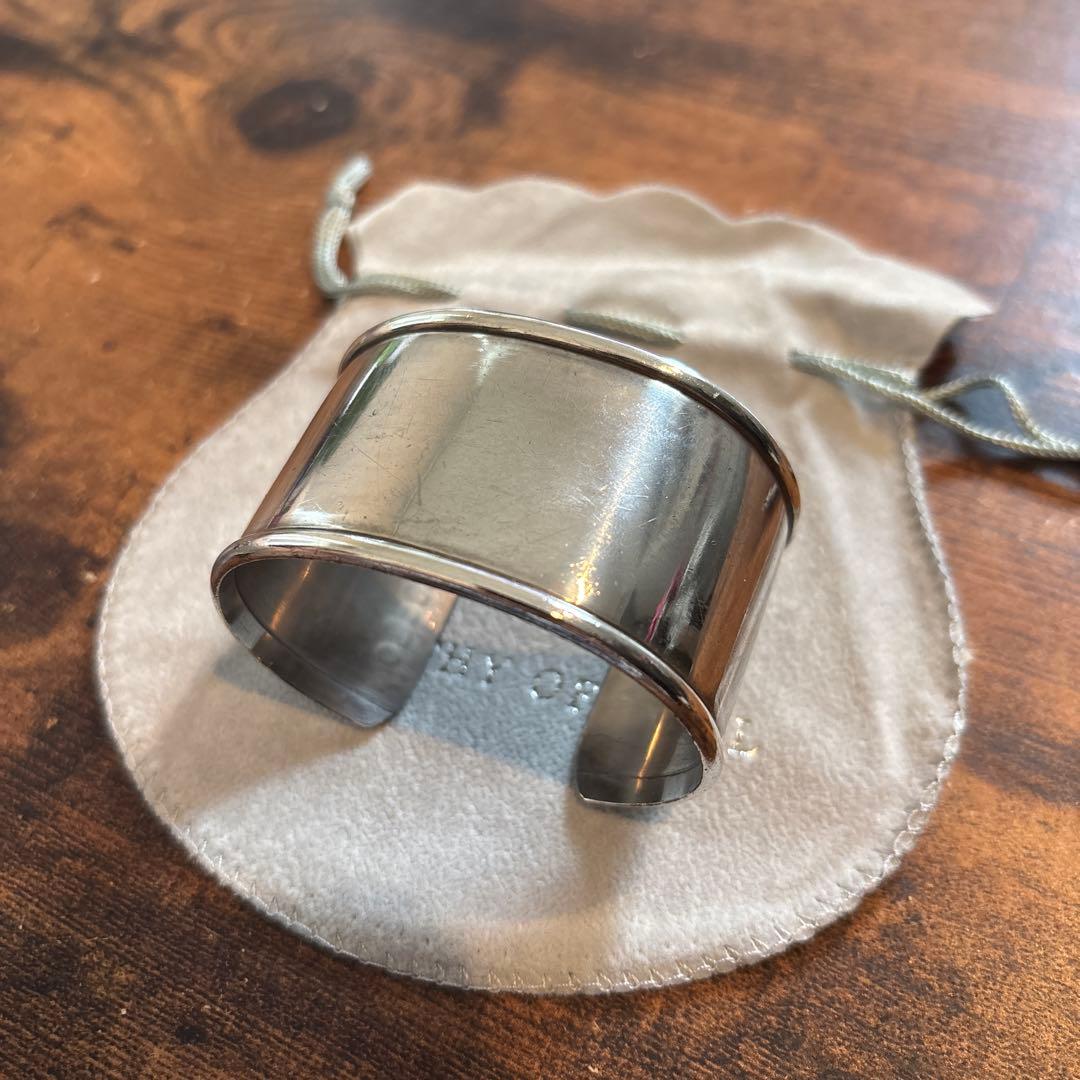 SYMPATHY OF SOULシルバー 幅広バングル