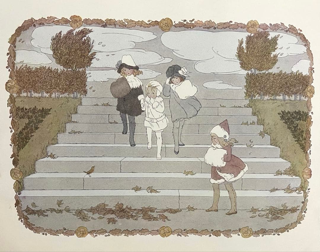 No375 希少 アンティーク洋書 古書 ルメール 絵本 児童書 オランダ 童謡