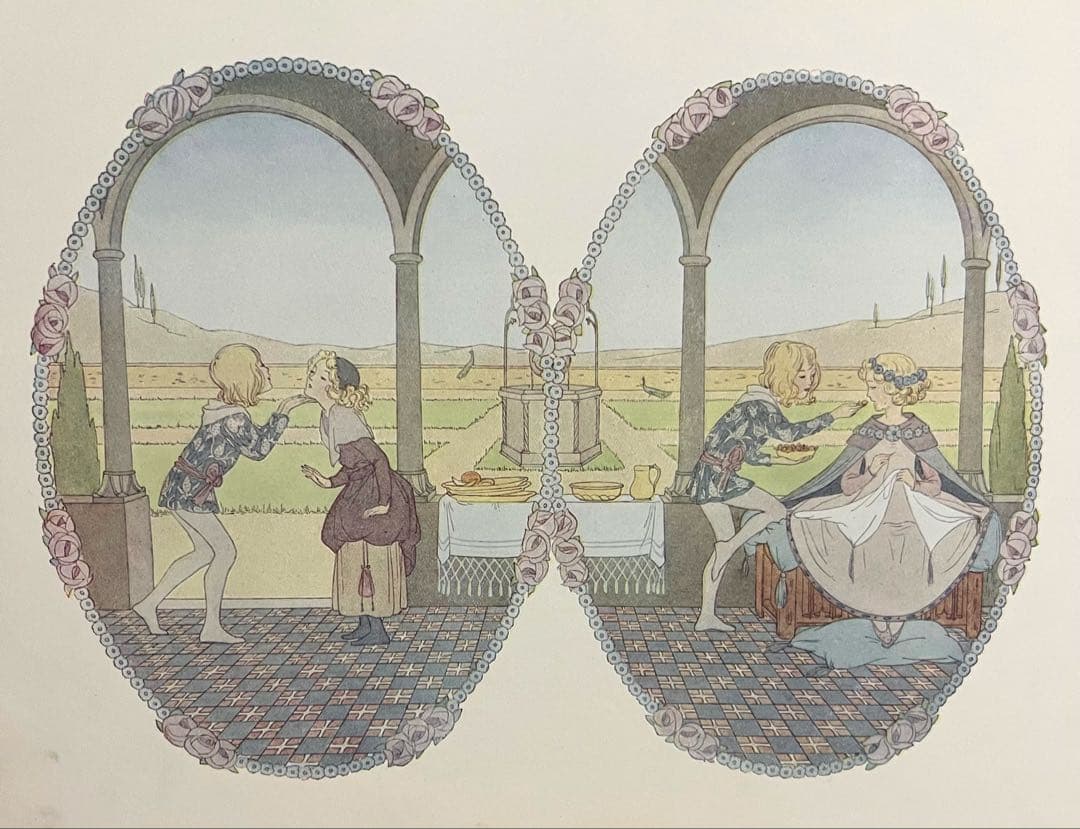 No375 希少 アンティーク洋書 古書 ルメール 絵本 児童書 オランダ 童謡