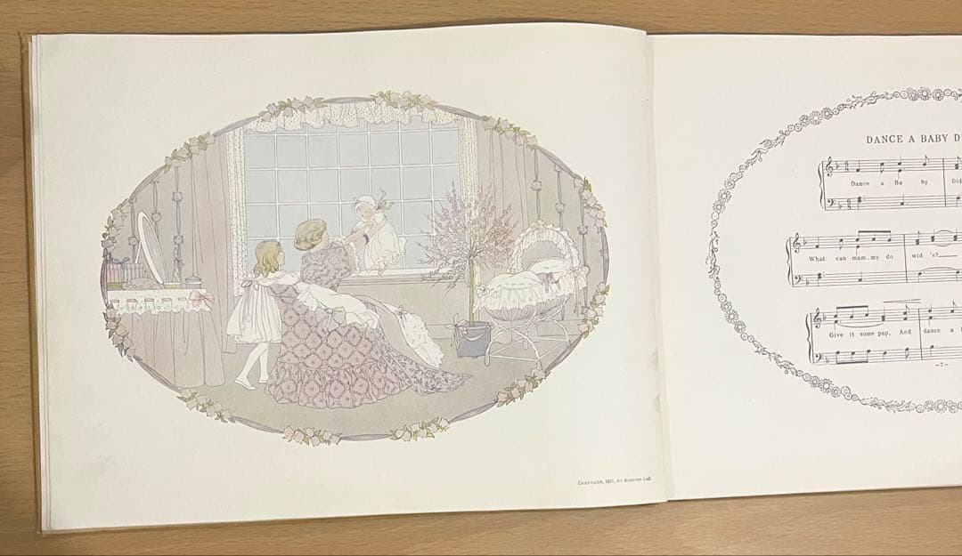 No375 希少 アンティーク洋書 古書 ルメール 絵本 児童書 オランダ 童謡