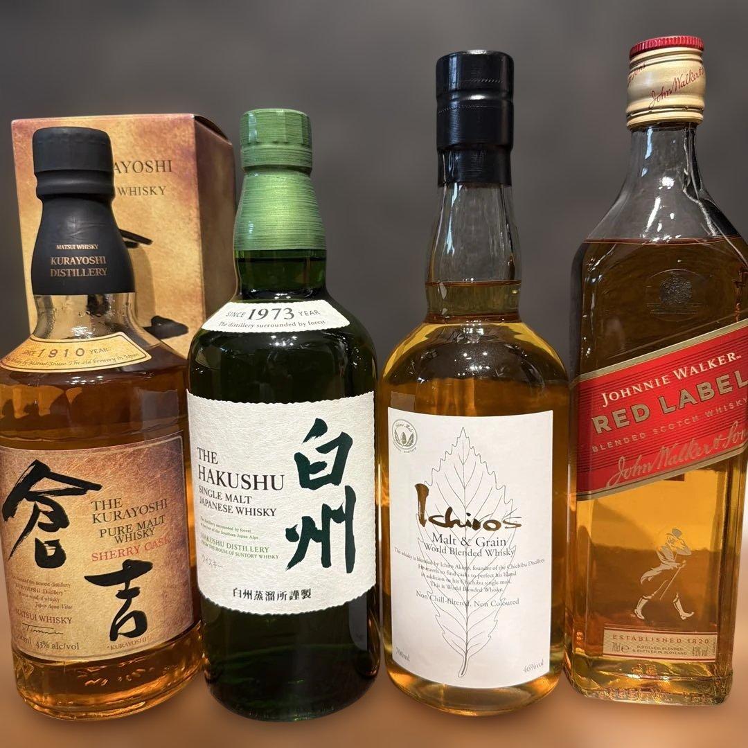 ウイスキー 白州　イチローズモルト　ウィスキー4本セット
