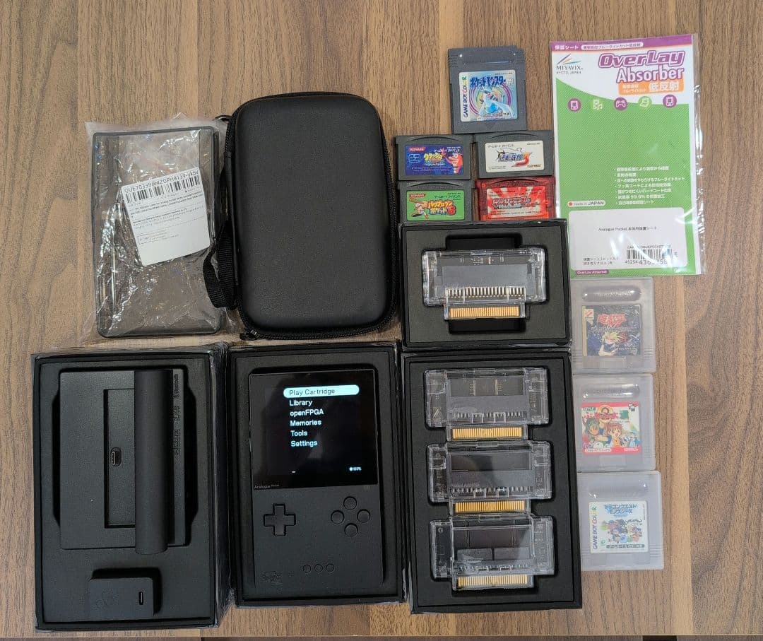 アナログポケット　本体、ドック、各種アダプター、おまけセット