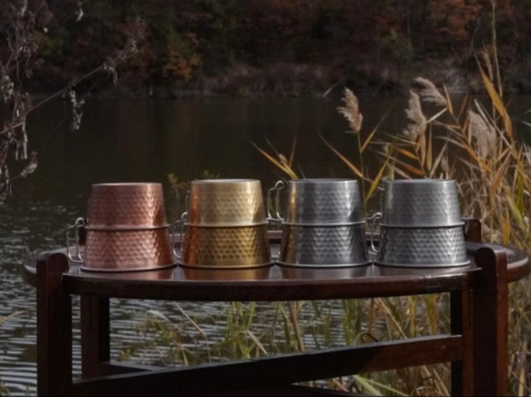 AEND 350 エンドシェラカップ 3個セット チタンシェラカップ　黒酸化加工