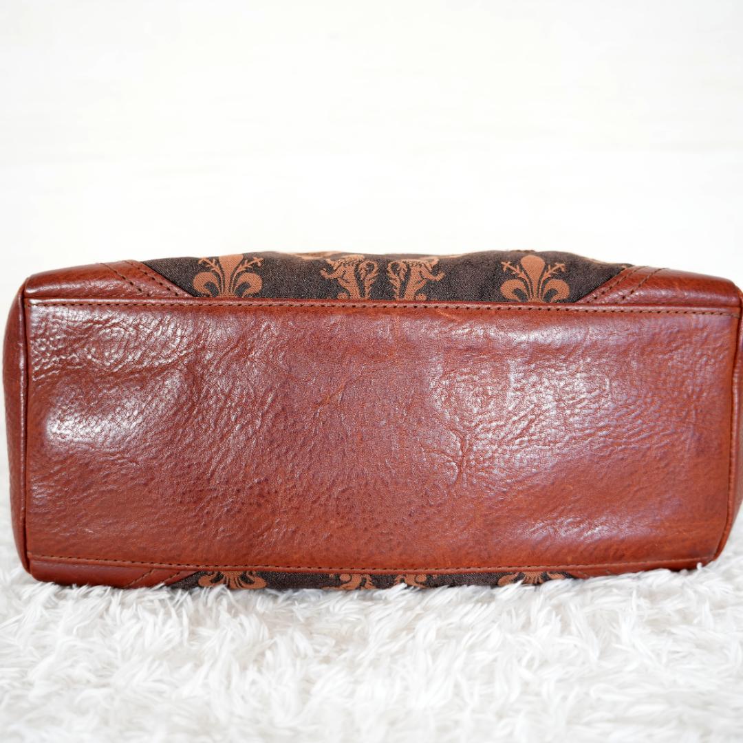 【美品】GENTEN　ゲンテン　南京錠　ジャガードトートバッグ　モノグラム