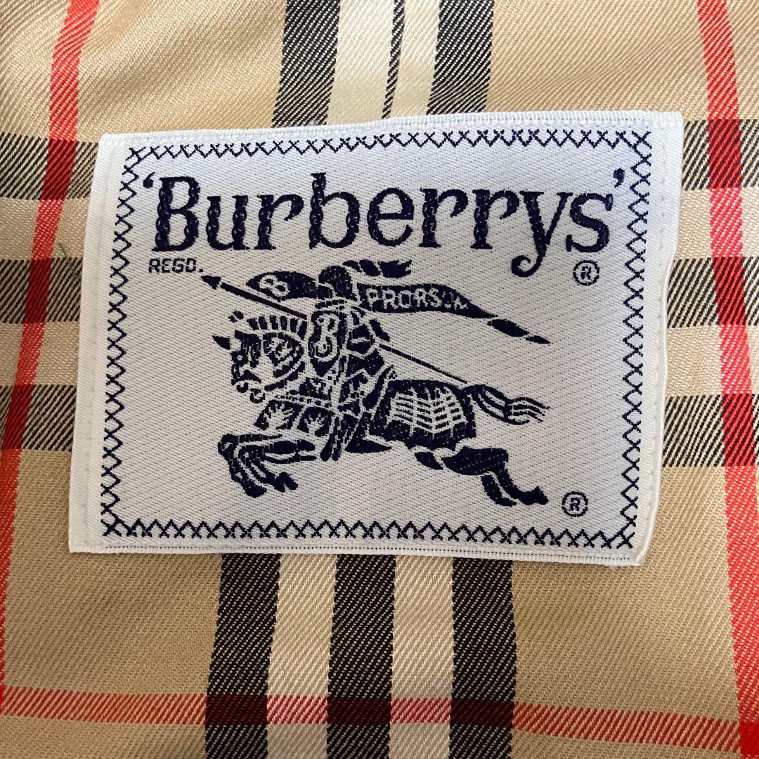 [美品]バーバリー　ステンカラーコート　玉蟲　ロング　裏ノバチェック　ベルト　￼