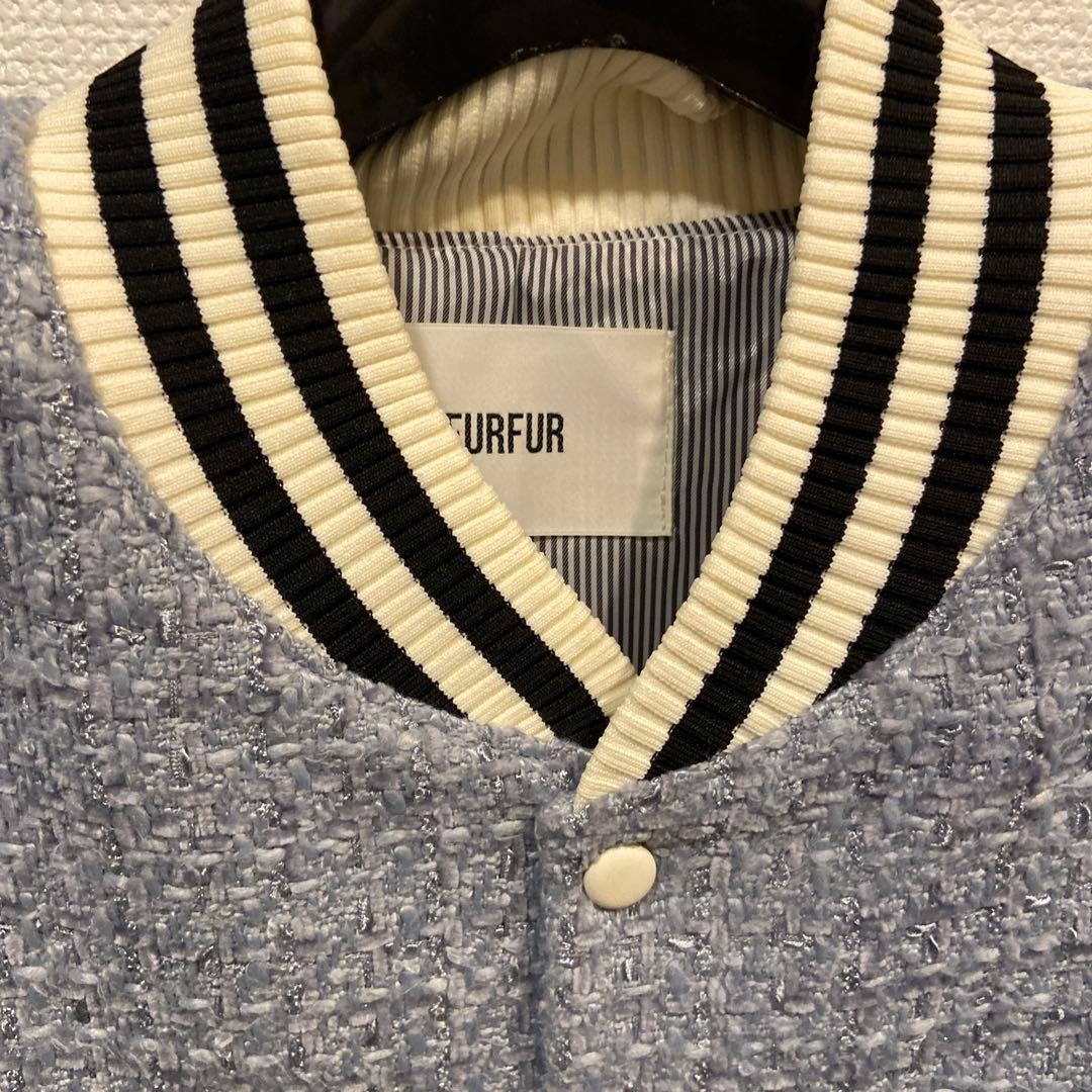 FURFUR ファーファ　バイカラーツイードスタジャン
