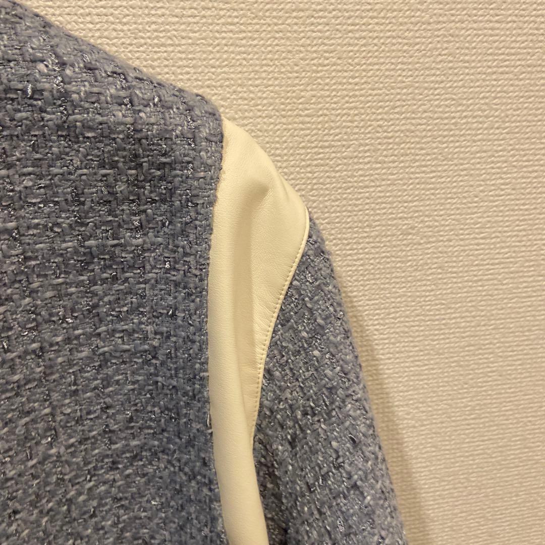 FURFUR ファーファ　バイカラーツイードスタジャン