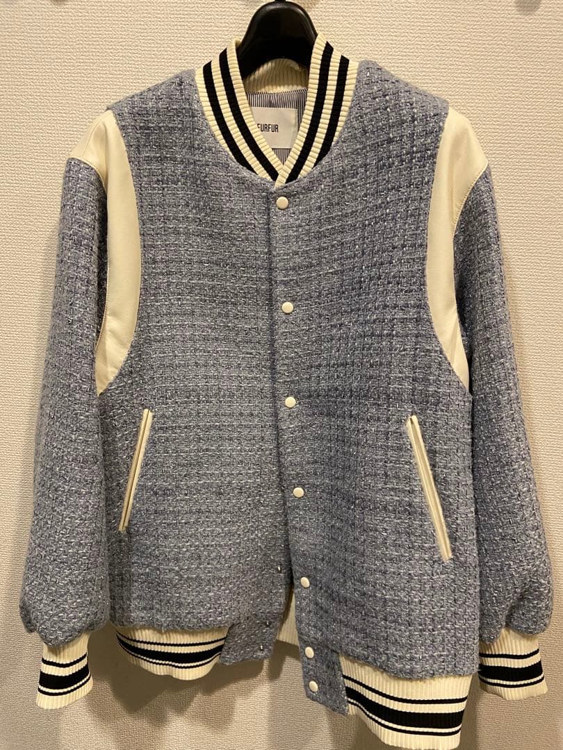 FURFUR ファーファ　バイカラーツイードスタジャン