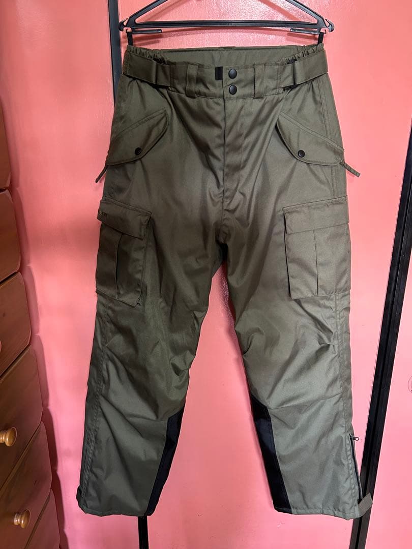 Buggy LLサイズ　カーキー　バイクオーバーパンツ