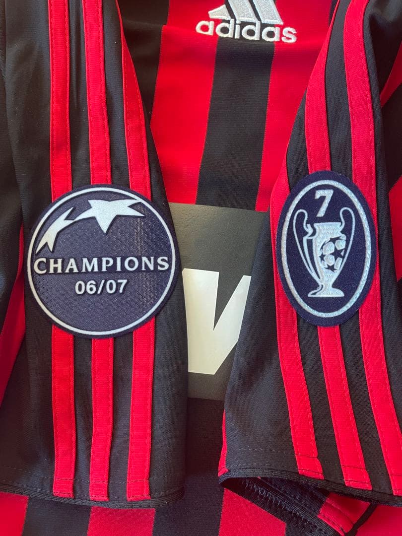 アディダスセリエAサッカーユニフォームホームAcミラン07 08カカCL