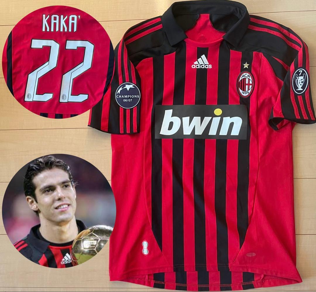 アディダスセリエAサッカーユニフォームホームAcミラン07 08カカCL
