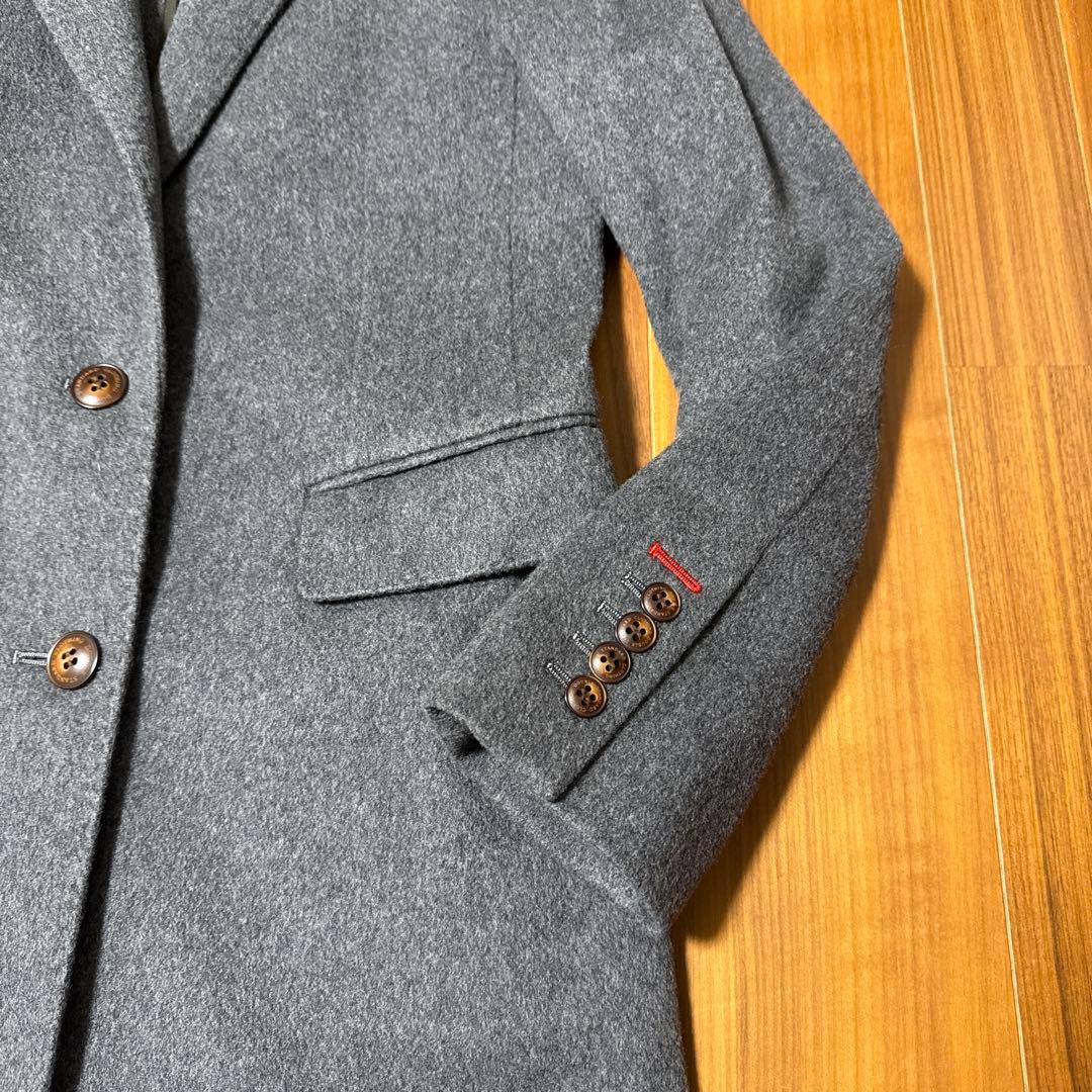 ダブルスタンダード　カシミアコート　グレー