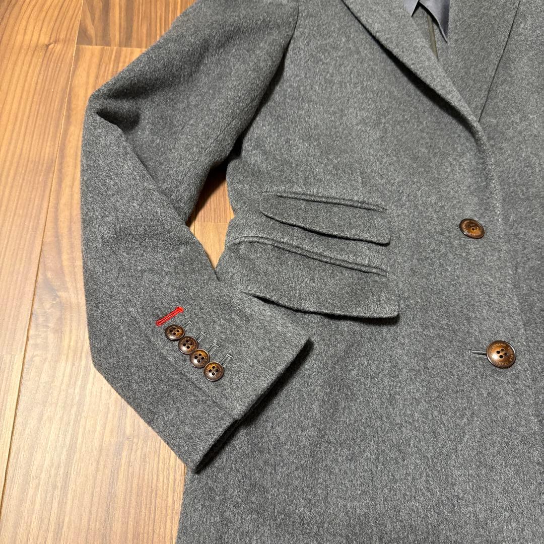 ダブルスタンダード　カシミアコート　グレー