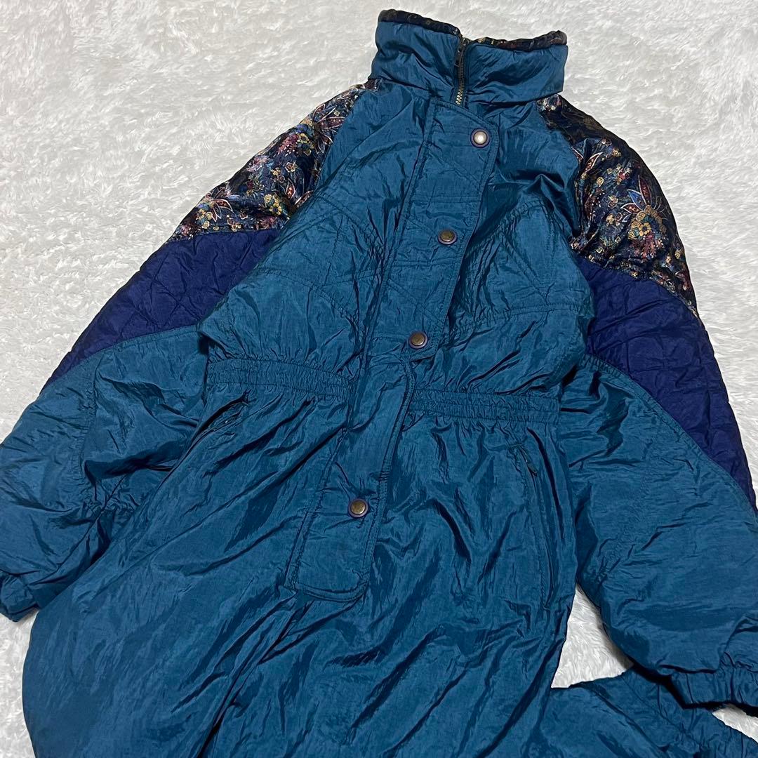 80s 90s スキーウェア　オールイン　スノーウェア　ヴィンテージ つなぎ