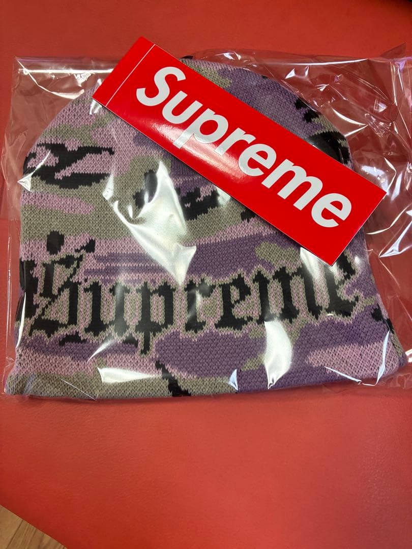 Supreme New Era Box Logo Beanie ピンク