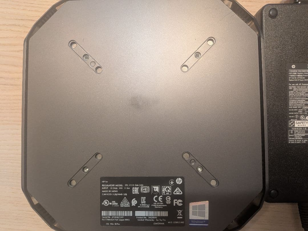 Windowsデスクトップ HP Z2 Mini G4 Xeon E-2124G RAM16GB/P1000