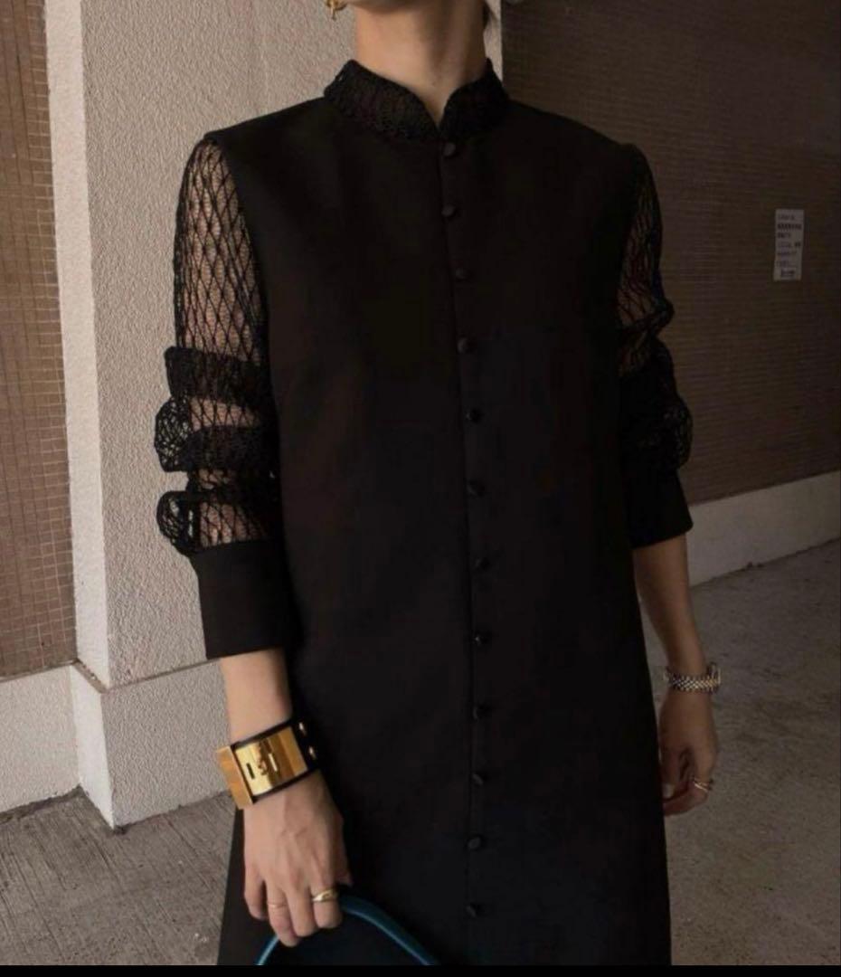 新品タグ付きAMERI MELON SLEEVE STRAIGHT DRESS