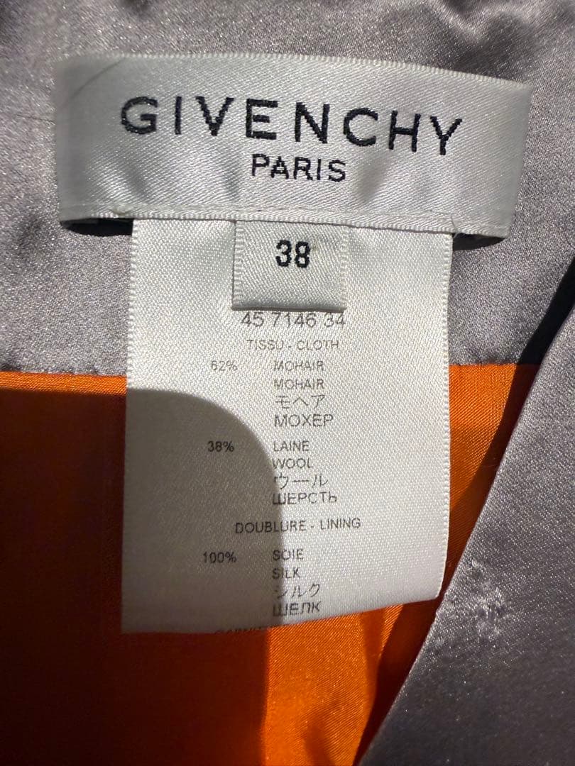 オレンジ ロングコート ベルト付き