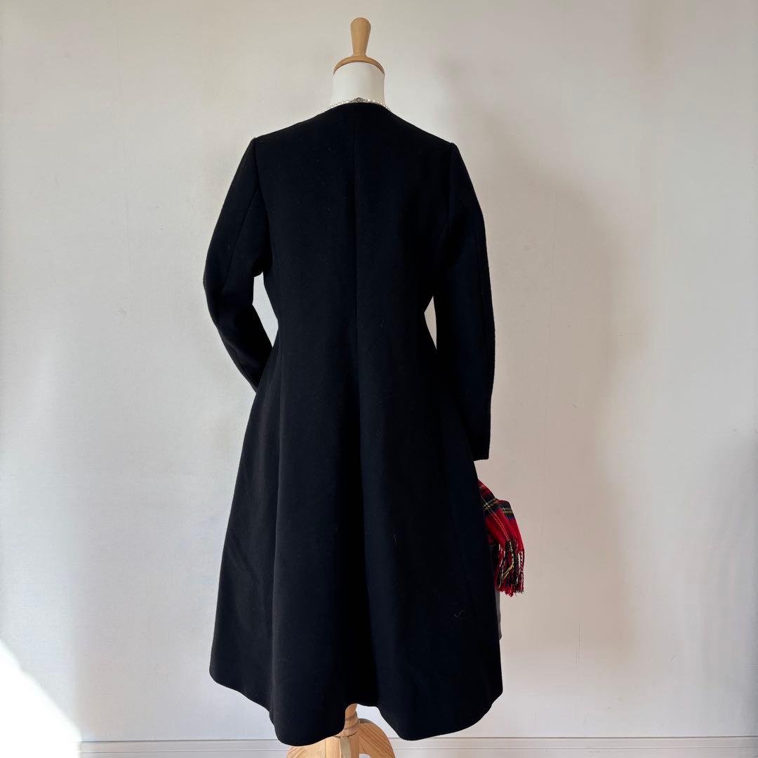 【極美品】IENA LA BOUCLE モッサーVネック フレアコート　ウール